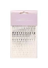 Silver Hearts & Twinkles Studio Nail Decals